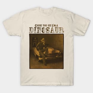 Dinosaur Hank Williams Jr Vintage 90s T-Shirt